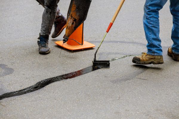 Parking Lot Crack Sealing in Golden